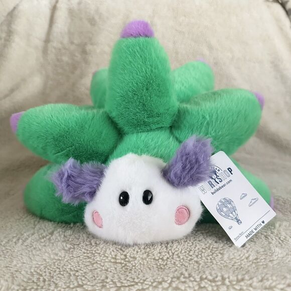 NWT Build A Bear Workshop Leaf Sheep Green Purple Stuffed Animal Toy - Picture 1 of 5